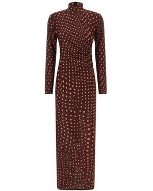 Stella McCartney Vestido Con Motivo De Lunares - Morado