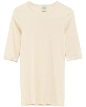 Flore Flore Three-Quarter Sleeve T-Shirt - Natural