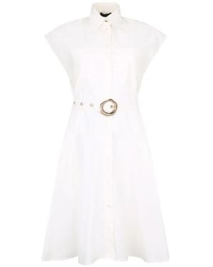 Liu Jo Shirt Dress With Belt - White