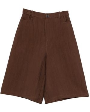 Alysi Elasticated Pants - Brown
