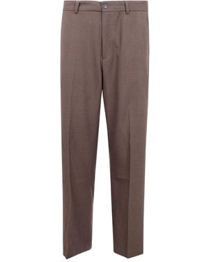 Les Deux Checked Trousers - Brown