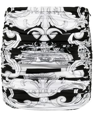 Versace Baroque Print Mini Skirt - Black