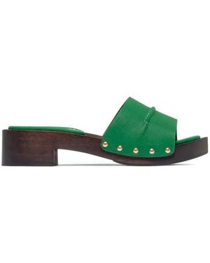 Bernardo Blyde Studded Sandals - Green