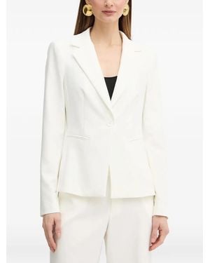 Fracomina Single-Breasted Blazer - White