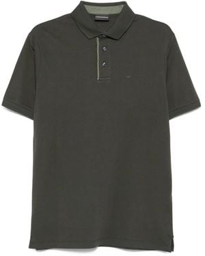 Emporio Armani Embroidered-Detail Polo Shirt - Green