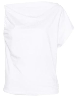 Alpha Studio Shoulder-Tie Top - White
