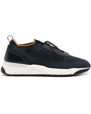 Santoni Knitted-Upper Trainers - Blue