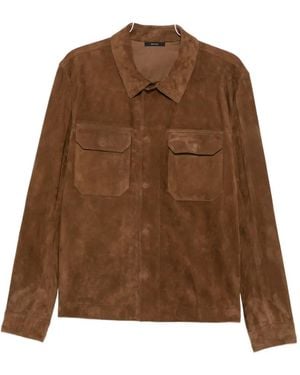 Tom Ford Suede Shirt Jacket - Brown