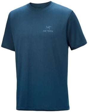 Arc'teryx T-Shirt Kragg Sl À Logo - Bleu