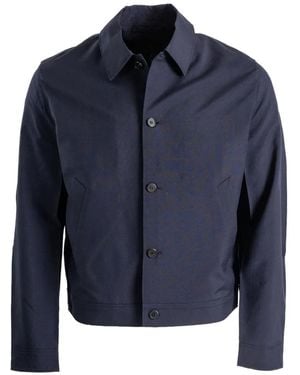 Prada Button-Up Shirt Jacket - Blue