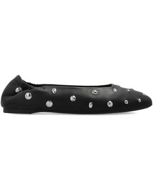 Kate Spade Halo Stud-Embellished Ballet Flats - Black