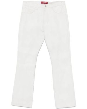 Junya Watanabe Jeans Met Logopatch - Wit