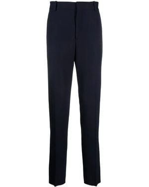 McQueen Tailored Straight-Leg Trousers - Blue
