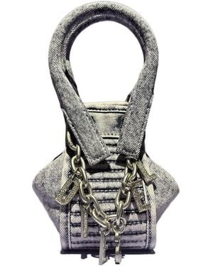 DIESEL Distressed Mini Bag - White