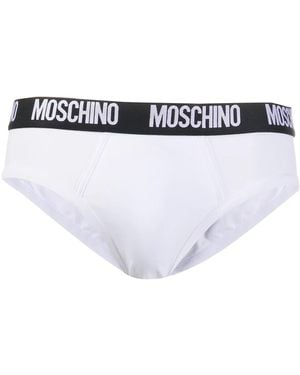 Moschino モスキーノ ロゴバンド ブリーフ - ホワイト