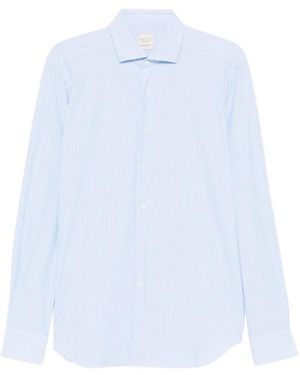 Xacus Striped Long-Sleeve Shirt - White