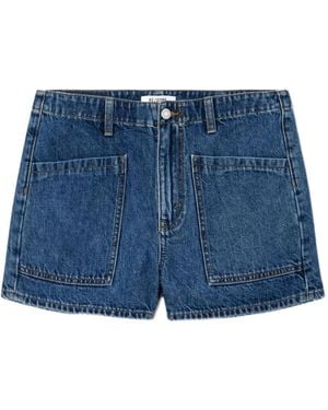 RE/DONE Pantalones vaqueros cortos The Bender - Azul