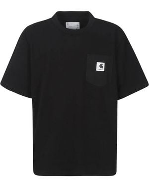 Sacai X Carhartt Wip Pocket T-Shirt - Black