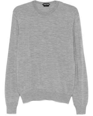 Tom Ford Pullover Mit Rundem Ausschnitt - Grau
