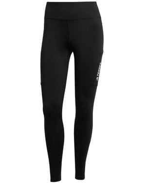 adidas Terrex Paneled Leggings - Black