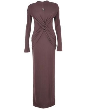 Chats by C.Dam Azora Draping Maxi Dress - Purple