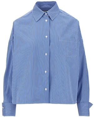 Weekend by Maxmara Cotton Poplin Shirt - Blue