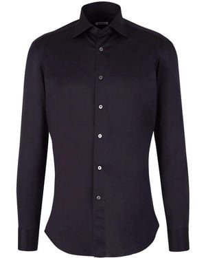 Fray コットン シャツ - ブルー