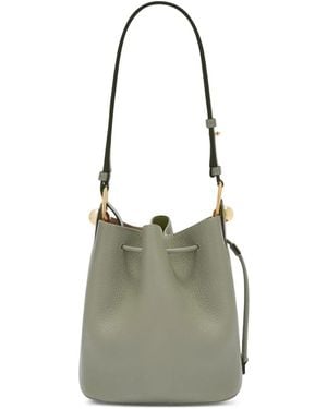 Furla レザー バケットバッグ - グレー