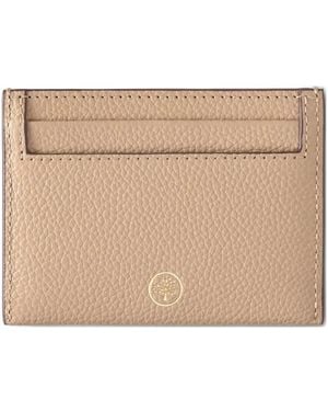 Mulberry Logo-Stamp Leather Cardholder - Natural