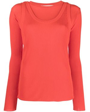 Marni Layered-Effect Ribbed-Knit Jumper
