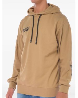 DISCLAIMER Graffiti-Print Hoodie - Natural
