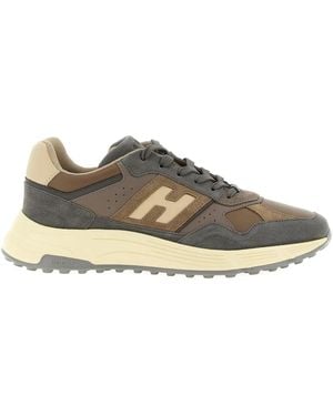 Hogan Hyperlight Suede Leather Sneakers - Brown