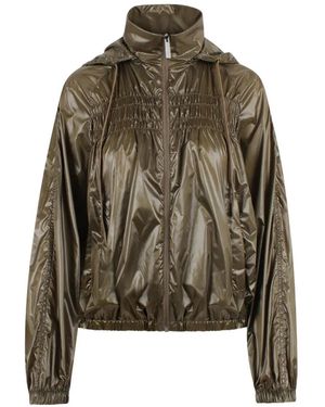 Laminar Drawstring Hooded Jacket - Verde
