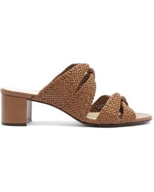 Alexandre Birman Sabrina Leather Sandals - Brown