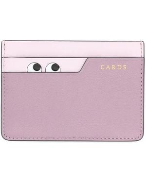 Anya Hindmarch Peeping Eyes Card Holder - Purple