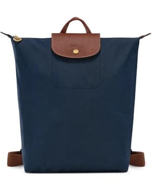 Longchamp M Le Pliage Backpack - Blue