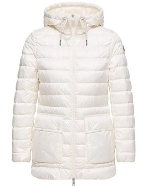 Moncler Plumífero Con Capucha - Blanco
