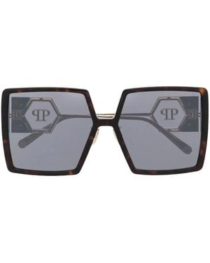 Philipp Plein Square-Frame Sunglasses - Grey