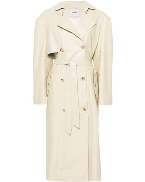 Aeron Peggy レザートレンチコート - ナチュラル