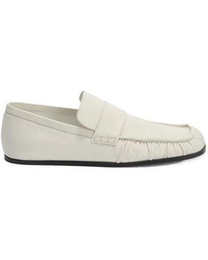 Jil Sander Leather Loafers - White