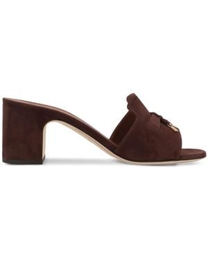 Loro Piana 55Mm Summer Charms Mules - Brown