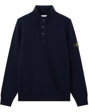 Stone Island Button-fastening Polo Shirt - ブルー