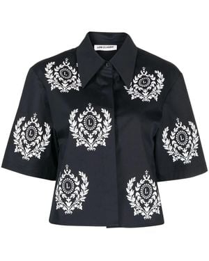 Low Classic Graphic-Print Short-Sleeve Shirt - Black