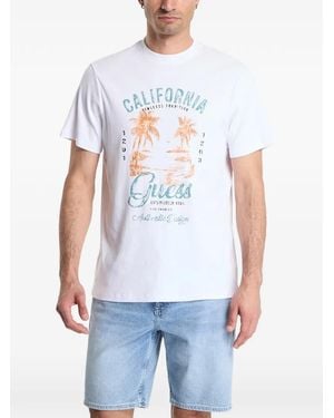 Guess Graphic-Print T-Shirt - White