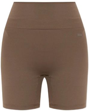 Rethinkit Studios Embossed-Logo Bike Shorts - Brown