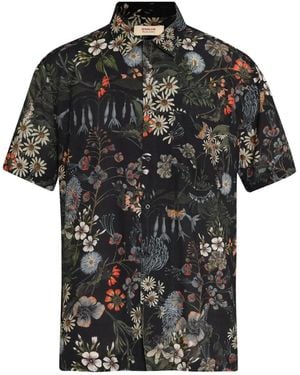 Osklen Floral-Print Shirt - Black