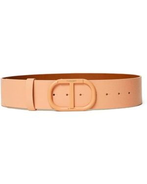 Twinset Oval T Buckle Belt - White