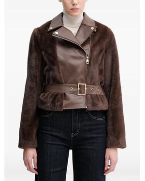 GAUDI Belted Zip-Up Jacket - Black