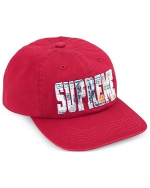Supreme Money Hut Mit Logo-Stickerei - Rot