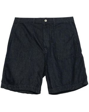 C.P. Company 3/1 Denim Shorts - Blue